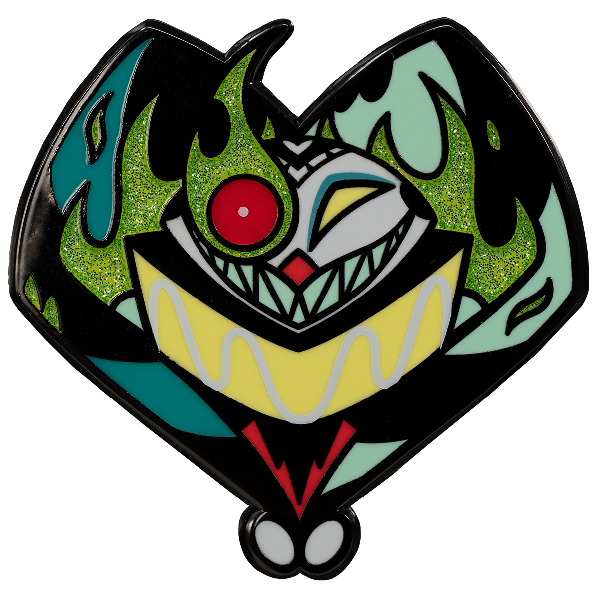 Loo Loo Land - Damaged Robo Fizz - Glitter Enamel Pin *LIMITED STOCK*