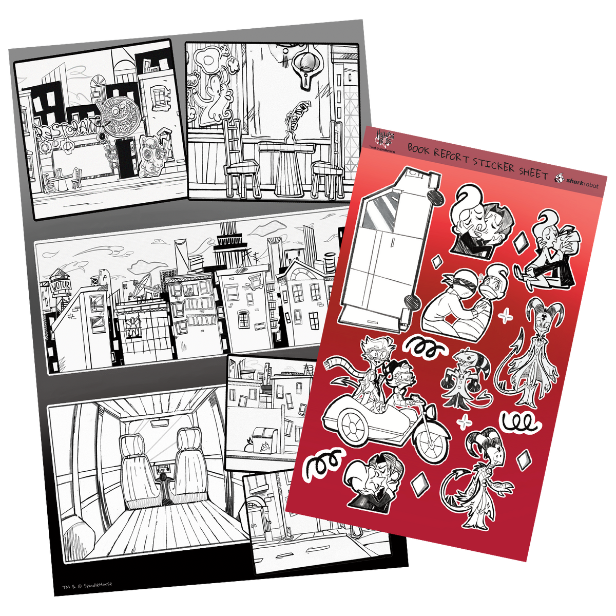 Book Report Drawings Poster W/Sticker Sheet *LIMITED STOCK*