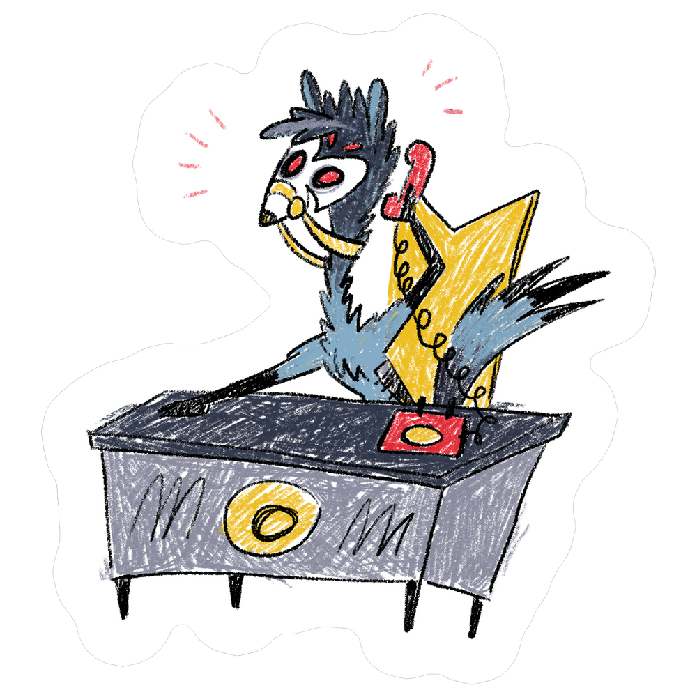 Stolas Desk Drawing Sticker *LIMITED STOCK*