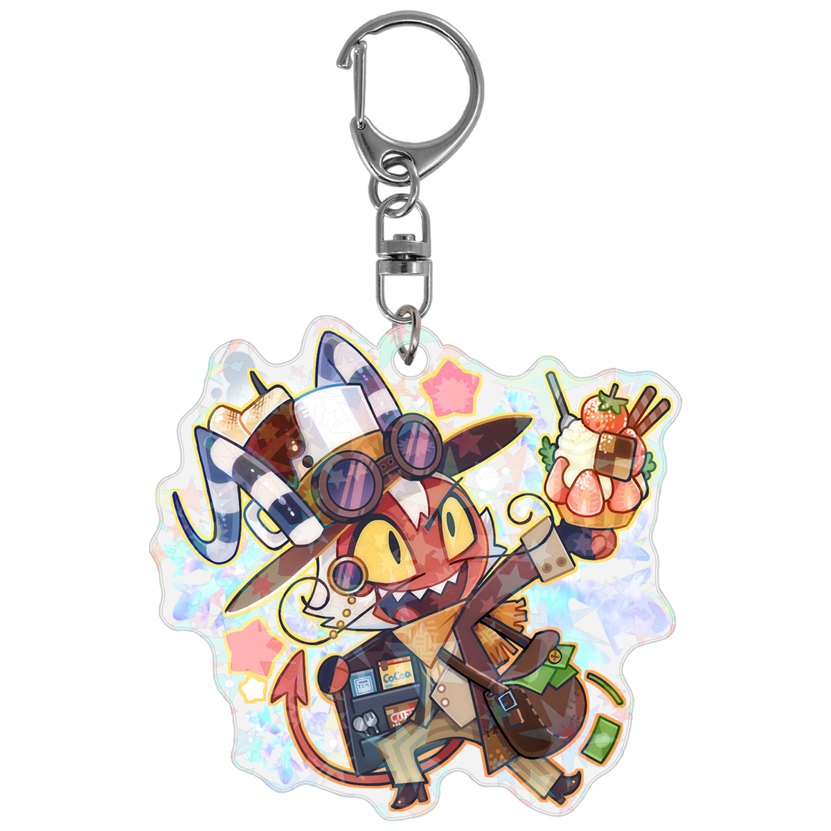 Wally Wackford - Cozy Winter - Holographic Keychain *LIMITED STOCK*