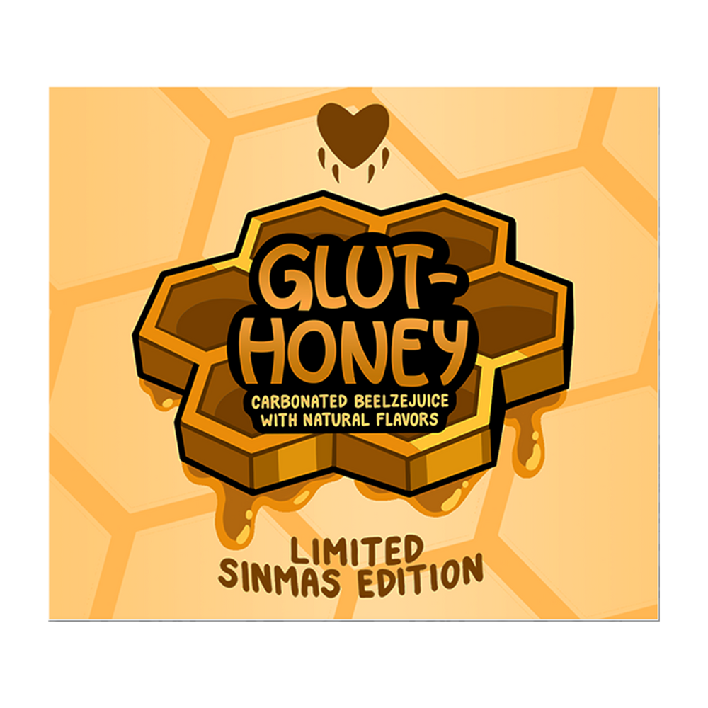 Glut-Honey Bottle Label  Sticker
